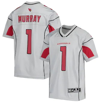 youth nike kyler murray silver arizona cardinals inverted t